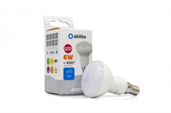 ŻARÓWKA LED ABILITE REFLEKTOROWA B.NEUTRALNA E14 6W/230V 470LM  R50 