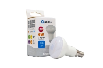 ŻARÓWKA LED ABILITE REFLEKTOROWA B.NEUTRALNA E14 6W/230V 470LM  R50 