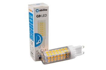 ŻARÓWKA LED ABILITE SZTYFT B.CIEPŁA G9 5,5W 230V 600LM ŚCIEMNIALNA 