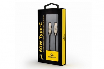 KABEL USB 2.0 typ C GEMBIRD USB-C>>USB-C 1m czarny (CM/CM) 