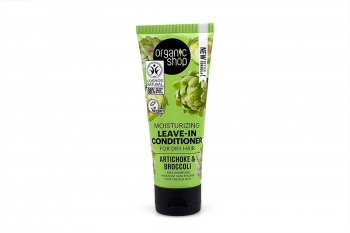 Organic Shop OS Moisturizing Leave-In Conditioner for Dry Hair Artichoke and Broccoli, 75 ml 