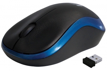 MYSZ REBELTEC METEOR  BLUE/BLACK WIRELESS USB 