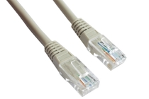 BC GEMBIRD PATCHCORD RJ45 OSŁONKA ZALEWANA KAT.5e UTP 0.25M SZARY 