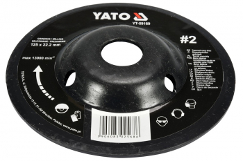YATO TARNIK WYPUKŁY 125mm NR2  YT-59169 