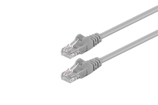 BC GOOBAY  PATCHCORD RJ45 OSŁONKA ZALEWANA KAT.5e UTP 0.5M SZARY 